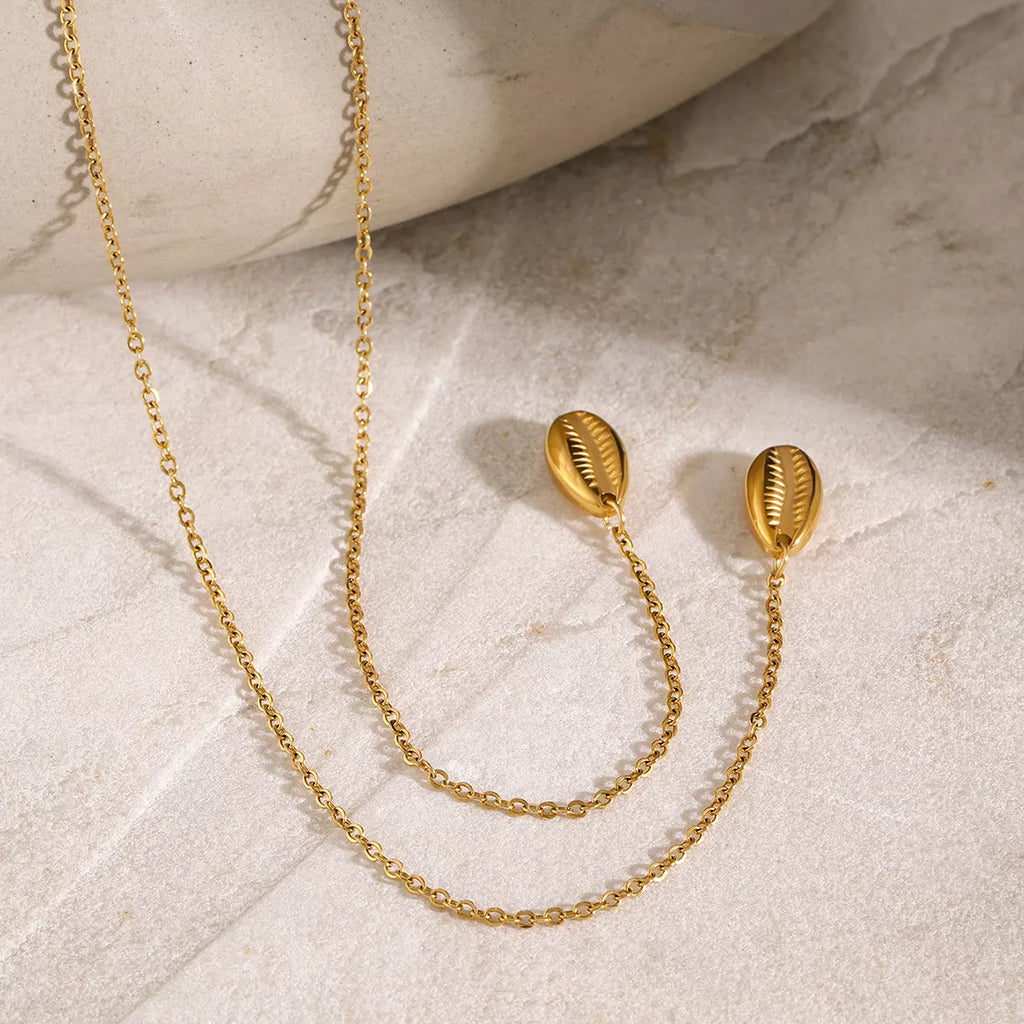 18K Gold-Plated Y-Shaped Necklace