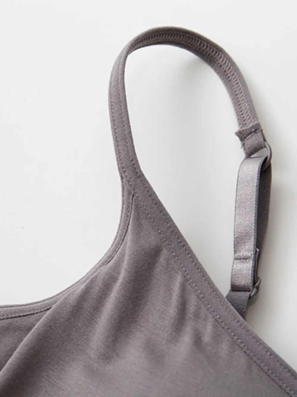 Full Size Adjustable Strap Modal Cami with Bra