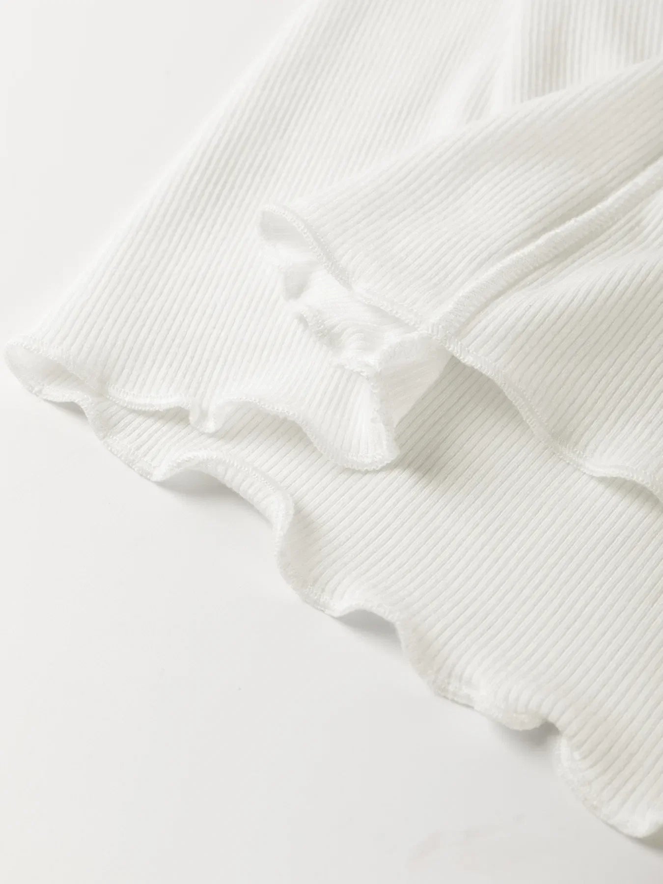 Exposed Seam Slim Fit Long Sleeve Top