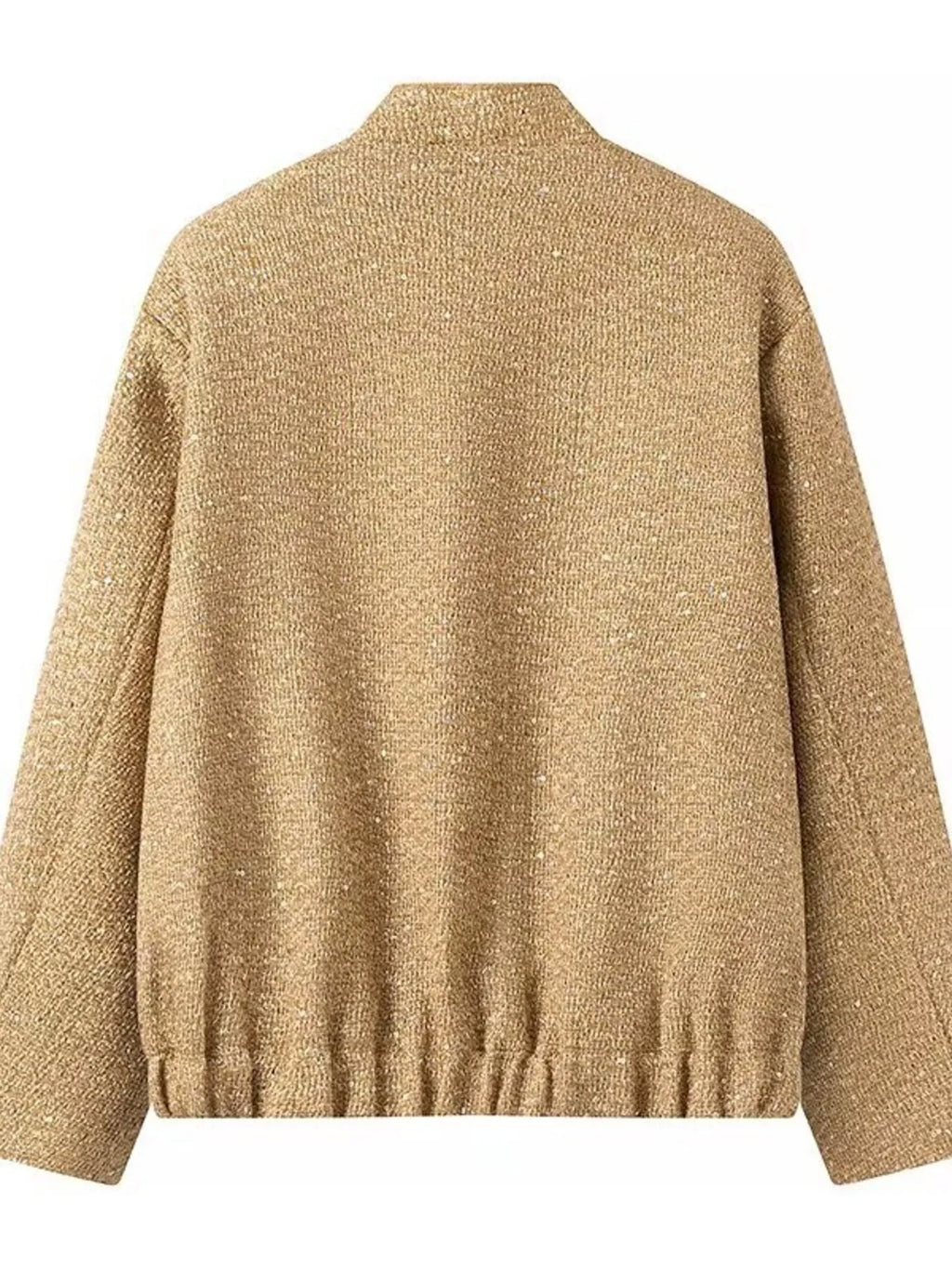Sequin Long Sleeve Jacket with Pockets