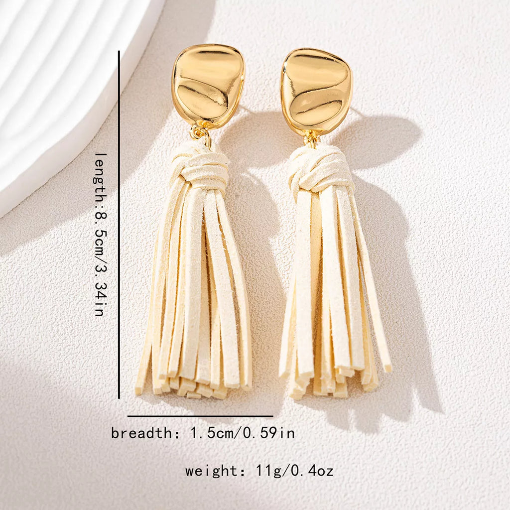 18K Gold-Plated Tassel Earrings