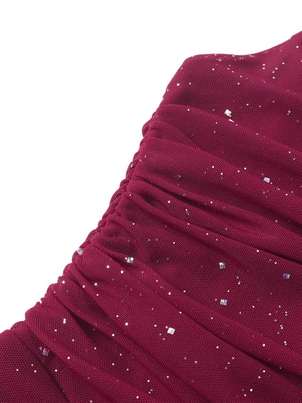 Glitter Tube Mermaid Maxi Dress