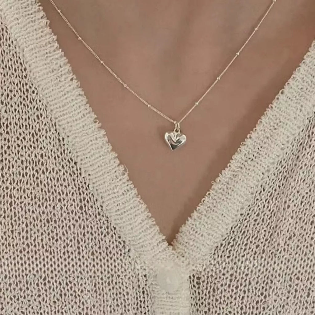 925 Sterling Silver Heart Necklace