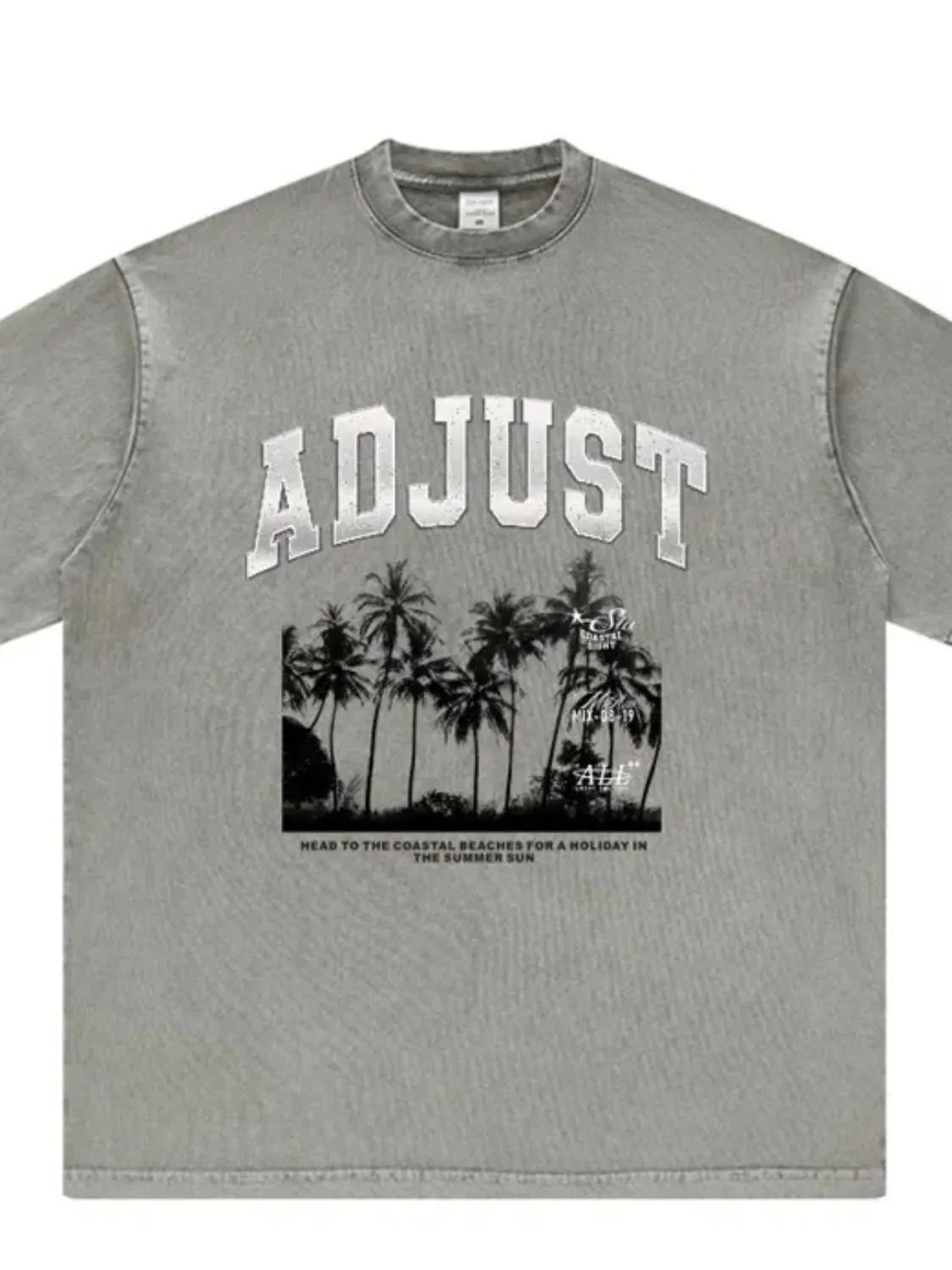 Men's Graphic Round Neck Short Sleeve T-Shirt