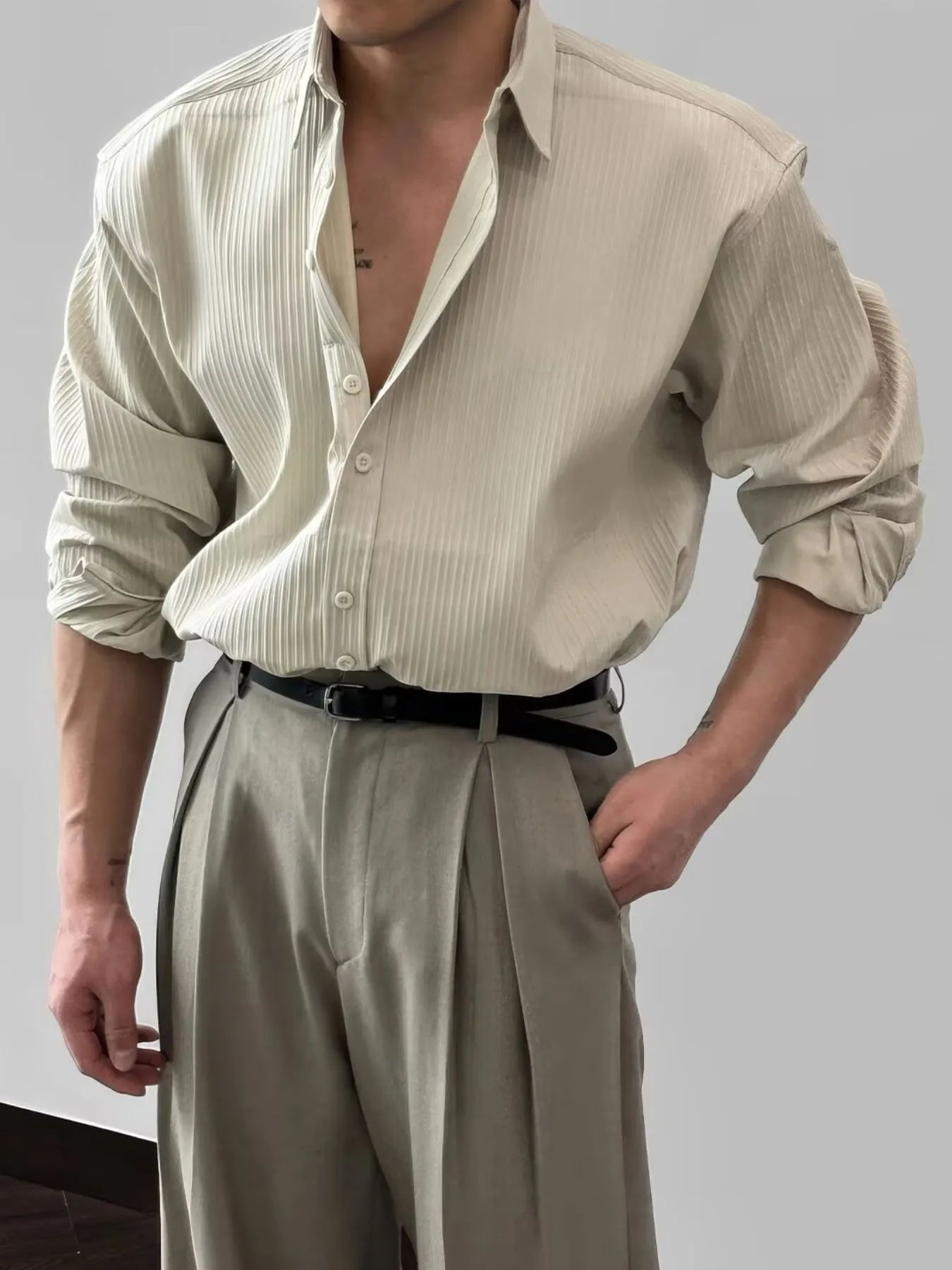 Men's Button Up Long Sleeve Shirt