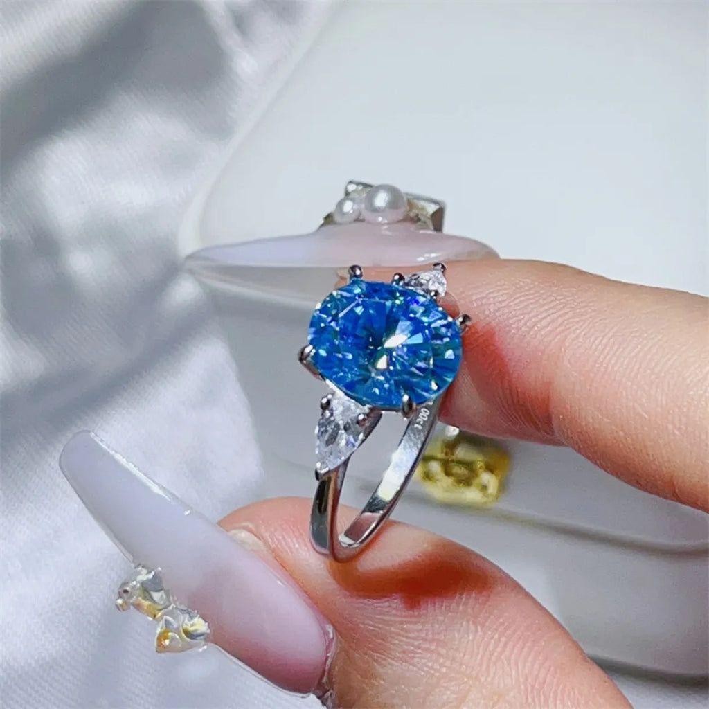 3 Carat Moissanite 925 Sterling Silver Ring