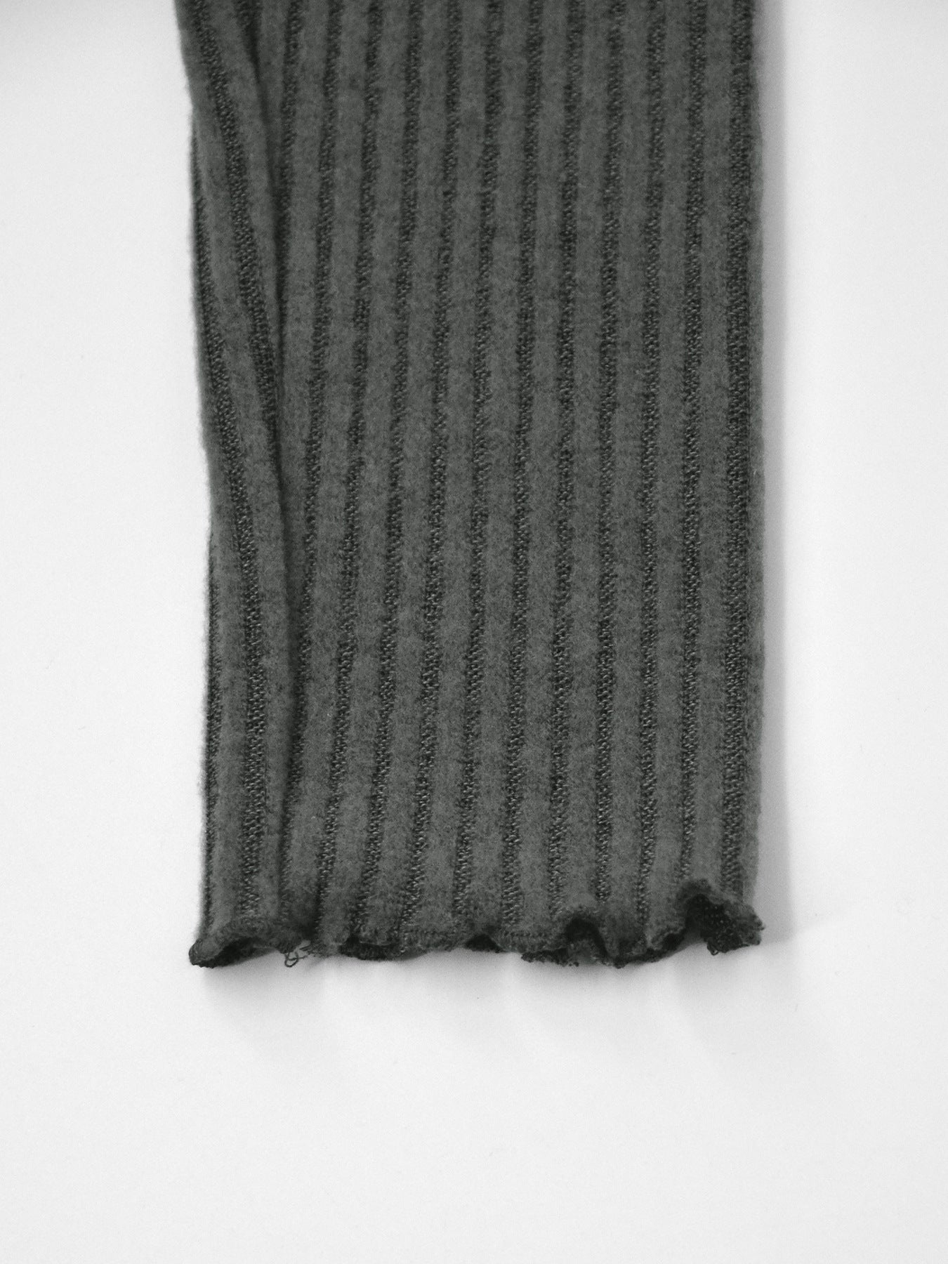 Asymmetrical One-Shoulder Ribbed Knit Top