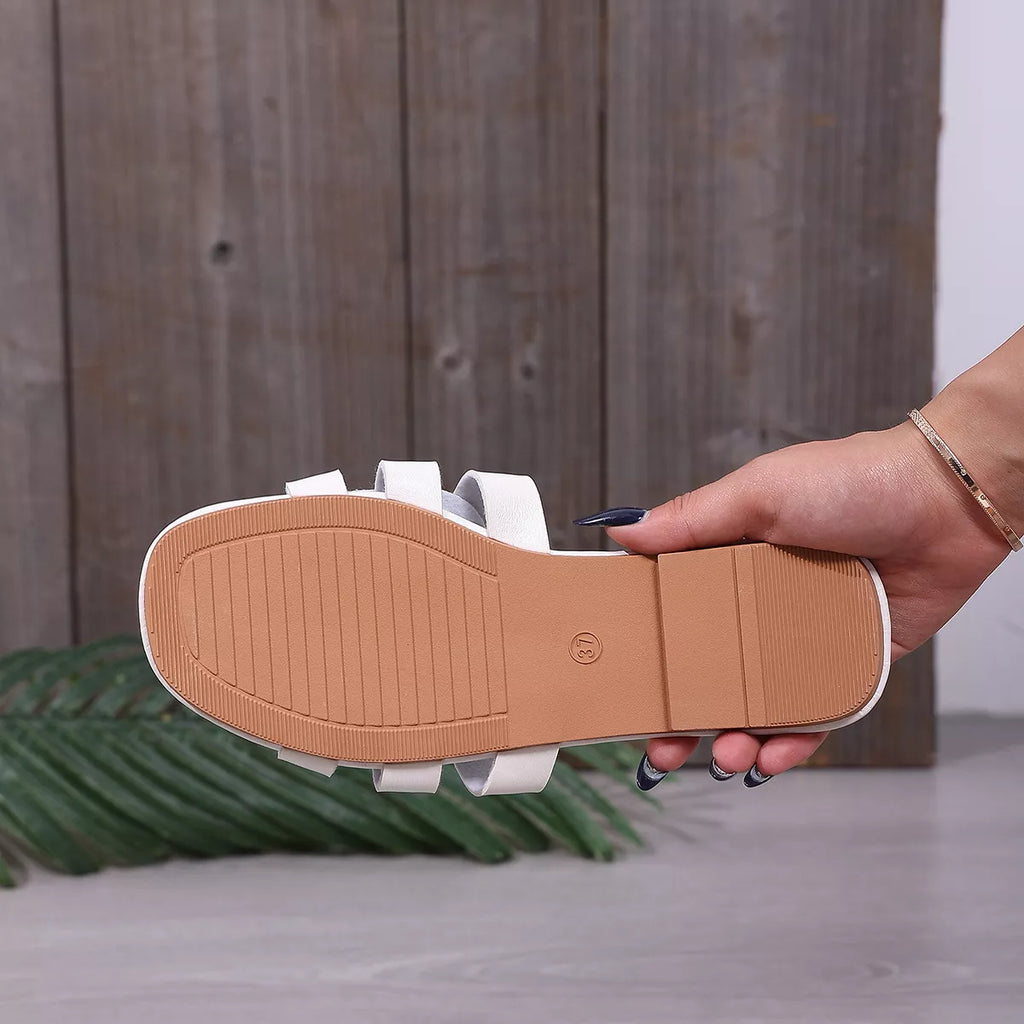 Woven Strap Open Toe Sandals