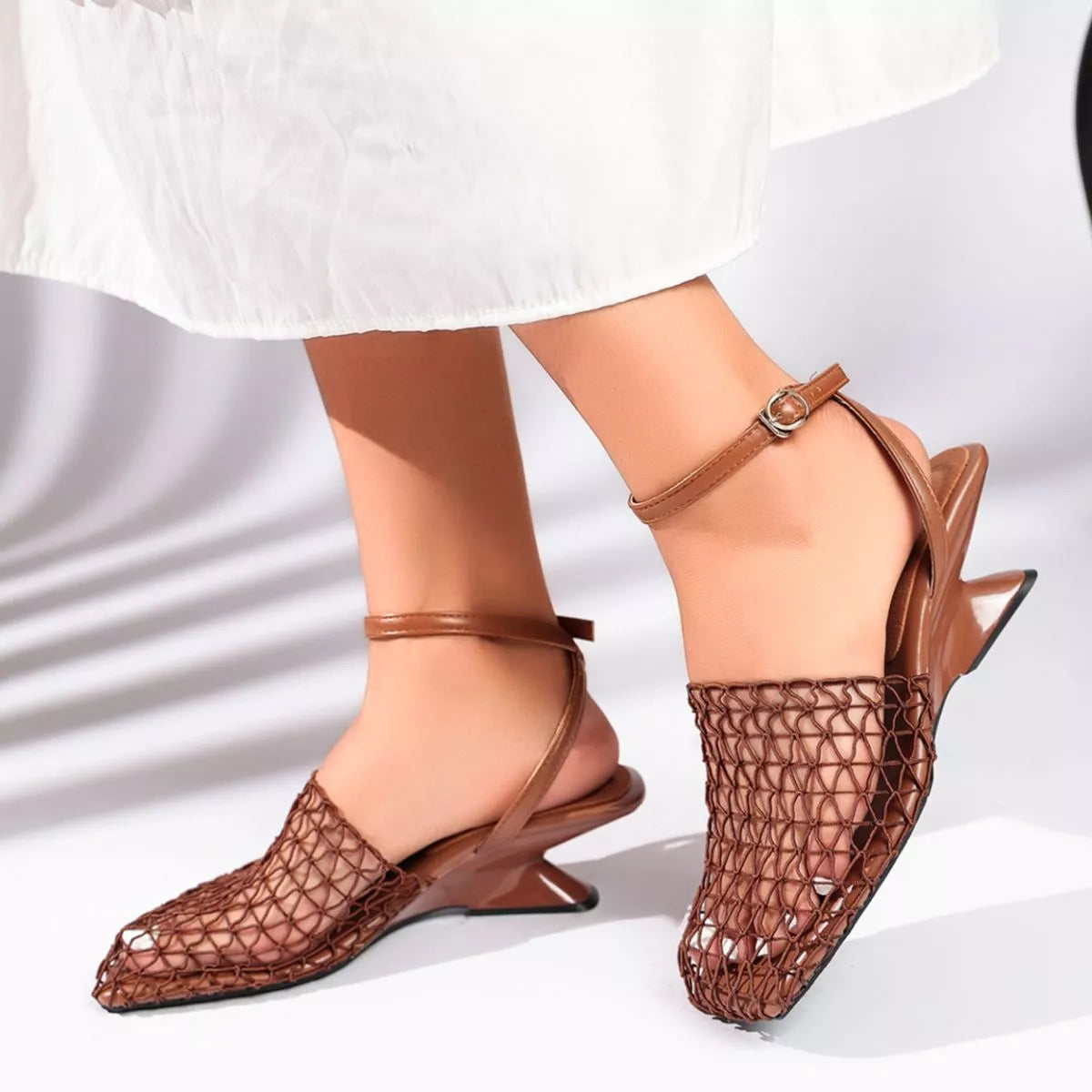 Ankle Strap Heeled Sandals