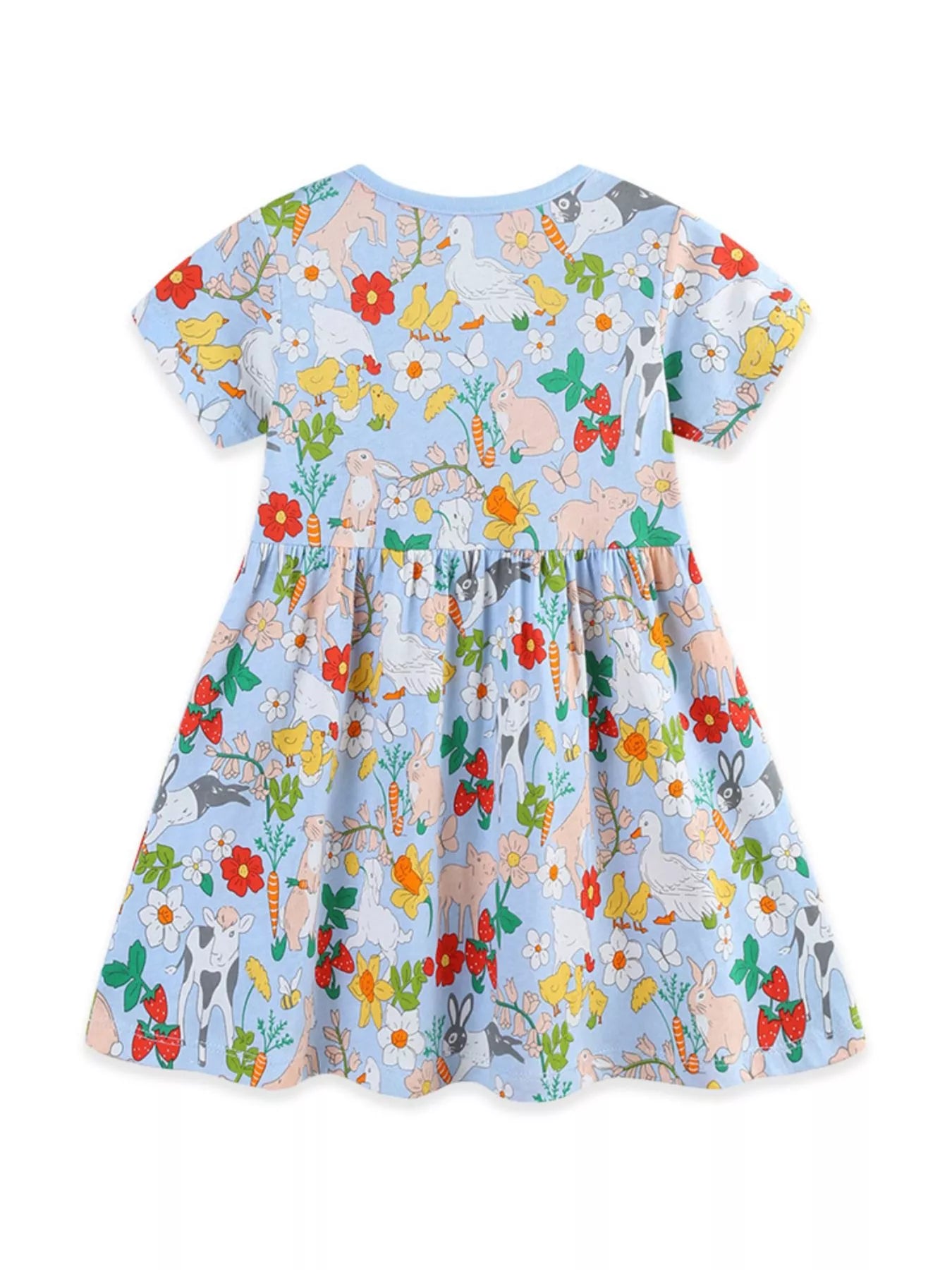 Children's Cartoon Animal Print Casual Dress