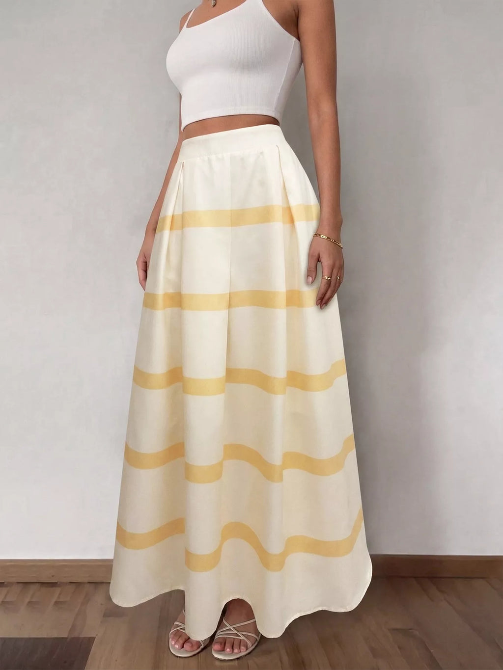 Striped Maxi Skirt