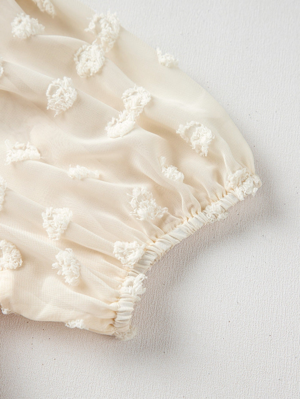 Textured Knit Round Neck Blouse