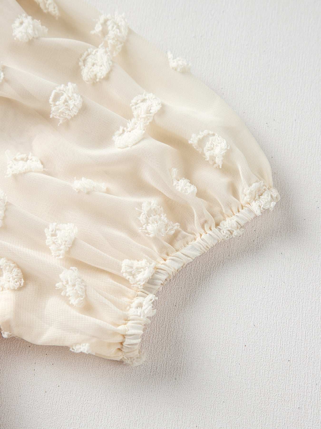 Textured Knit Round Neck Blouse