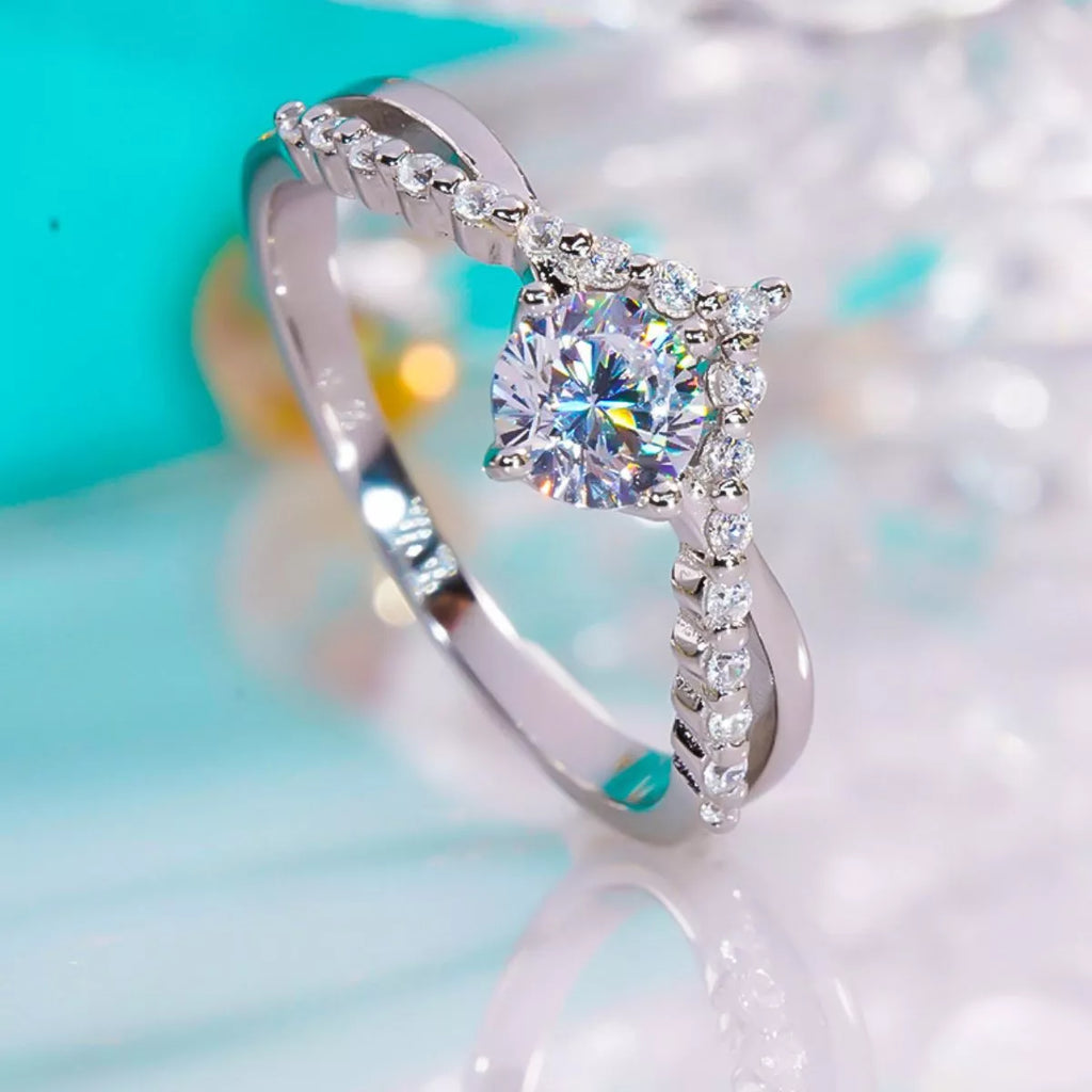 Moissanite 925 Sterling Silver Ring