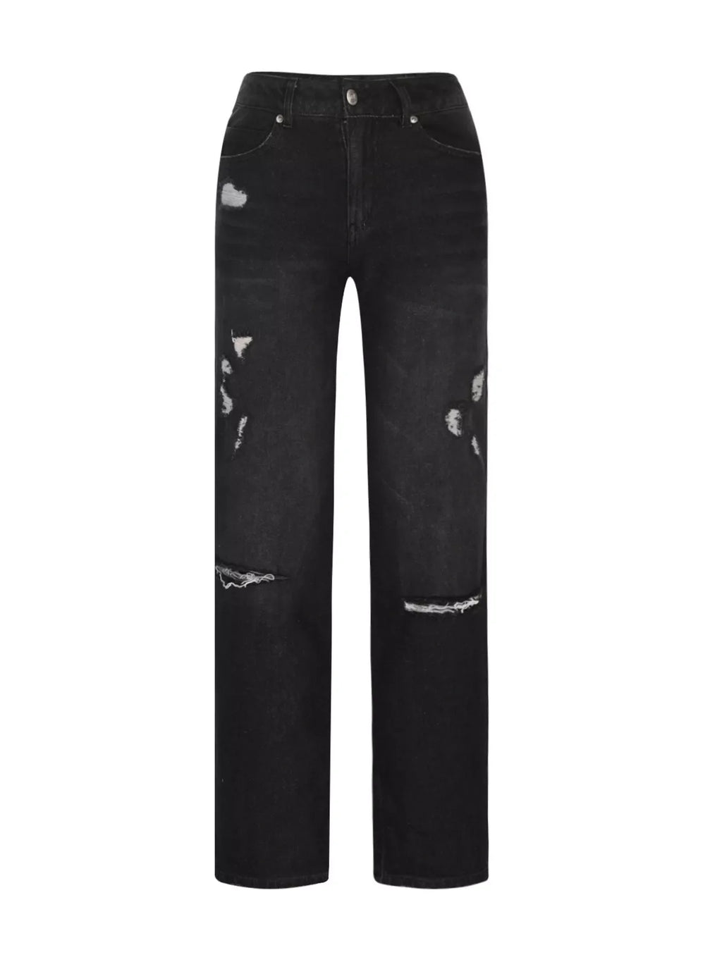 Distressed Loose Fit Jeans
