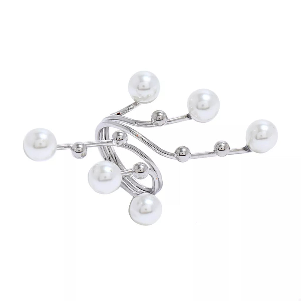 Alloy Pearl Bypass Ring