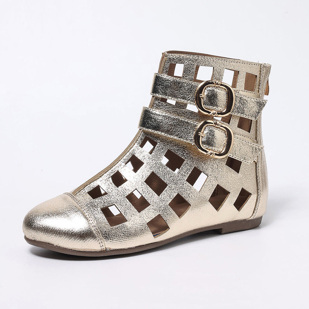 Round Toe Cutout Boots