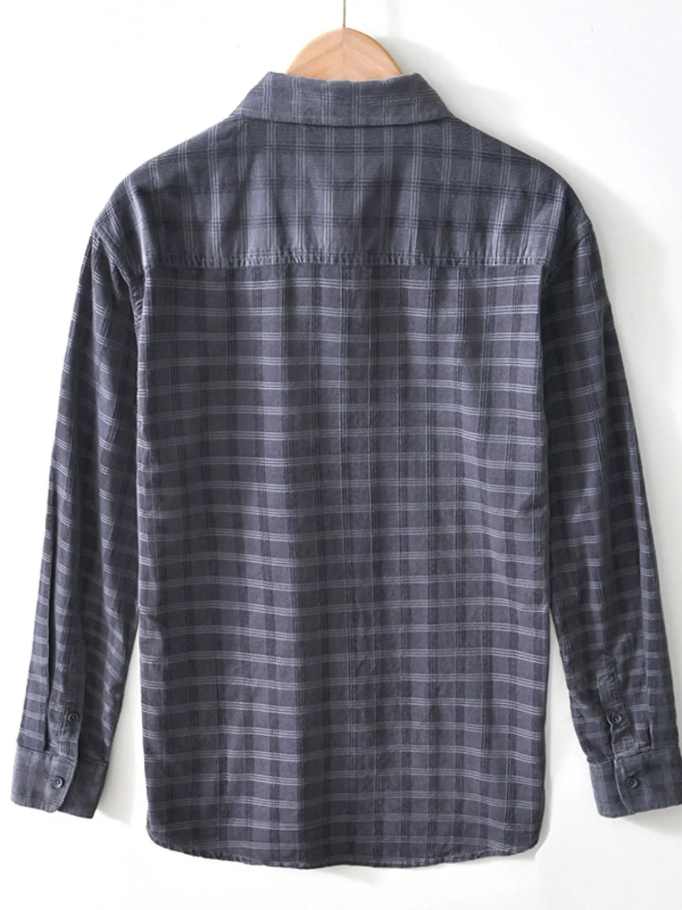 Men's Plus Size Striped Button-Up Shirt