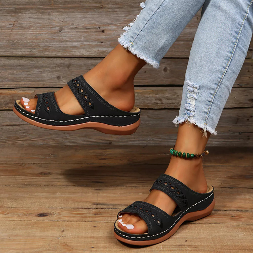 Open Toe Wedge Sandals