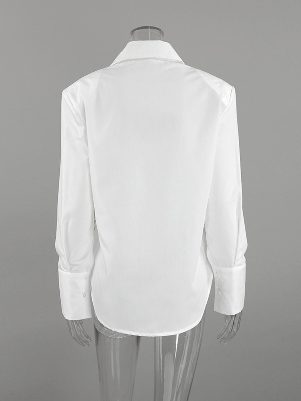 Side Lace Up Button Up Shirt