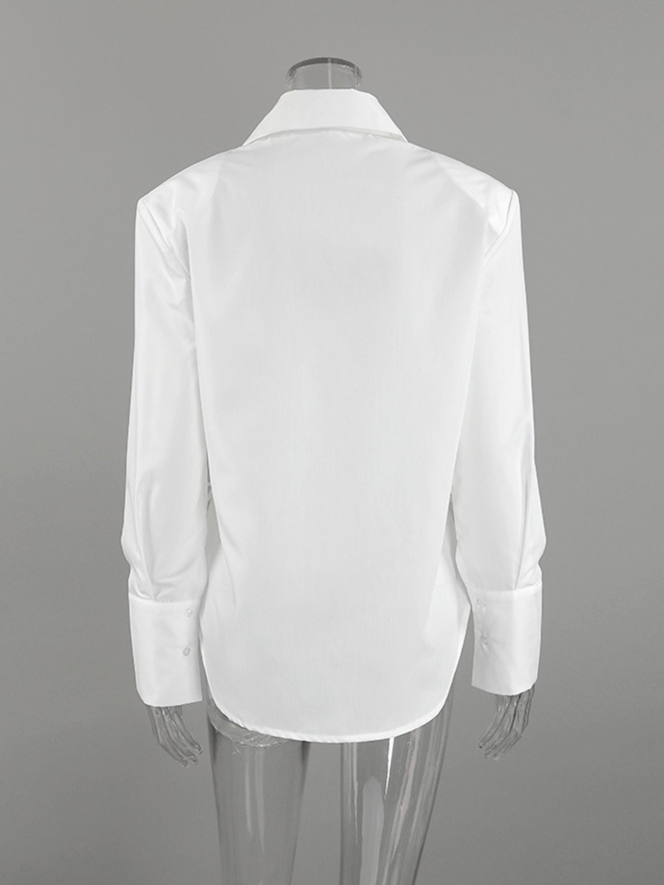Side Lace Up Button Up Shirt
