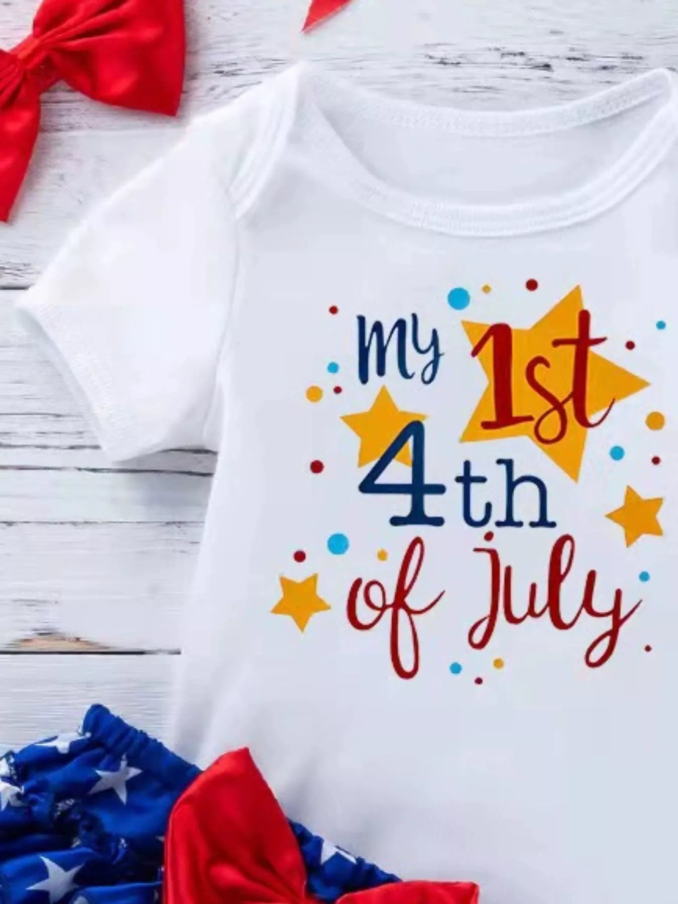 Children's Little Miss America Patriotic Outfit Set