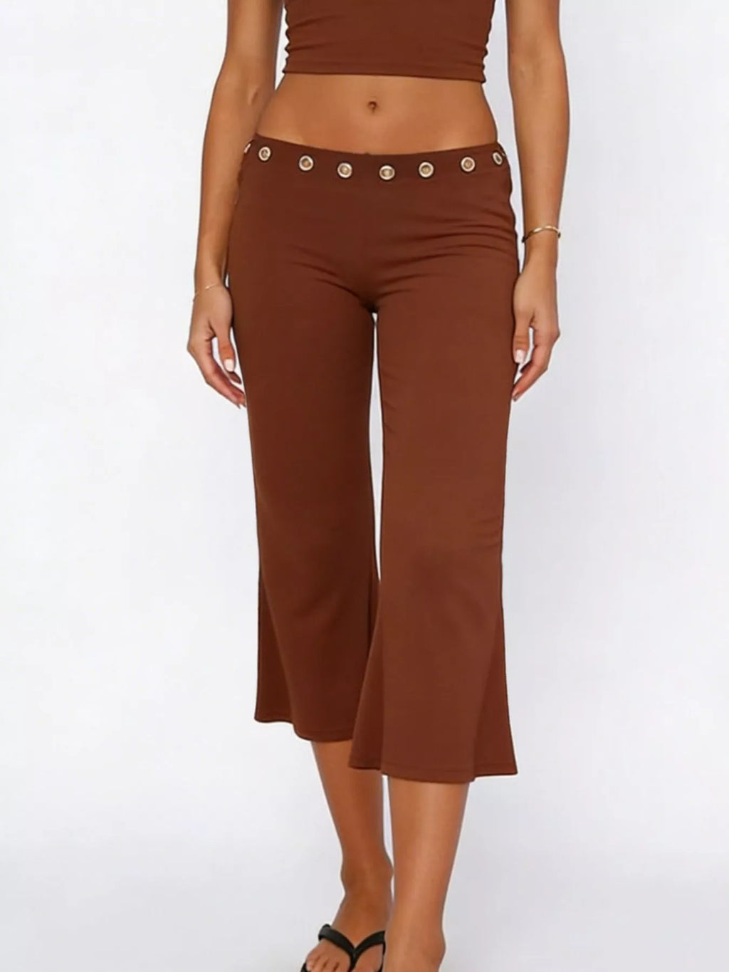 Mid Rise Capris Pants