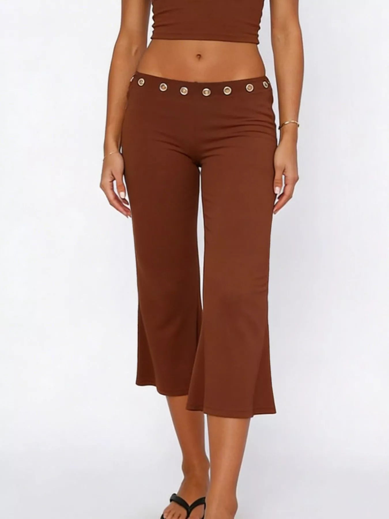 Mid Rise Capris Pants