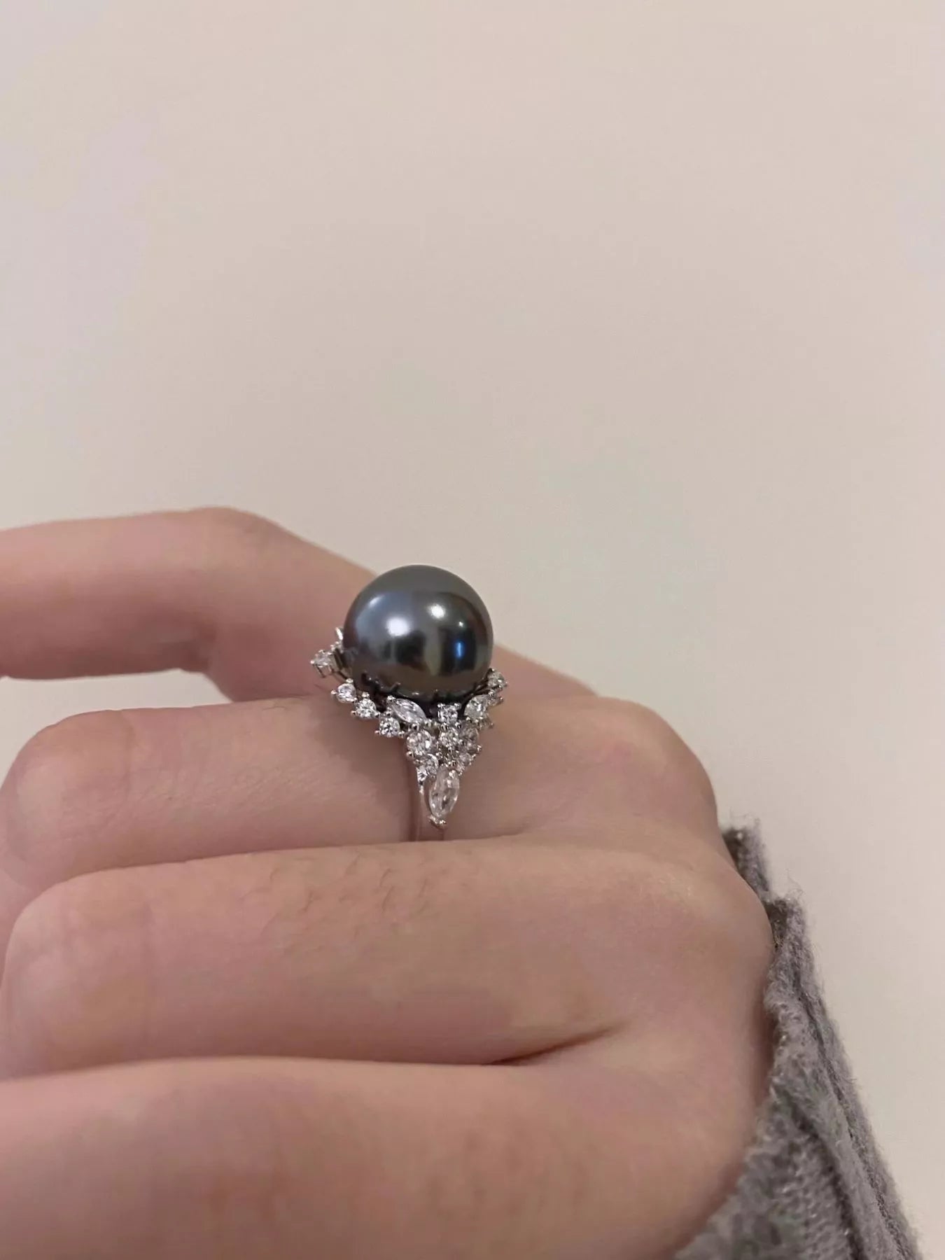 925 Sterling Silver Pearl Ring