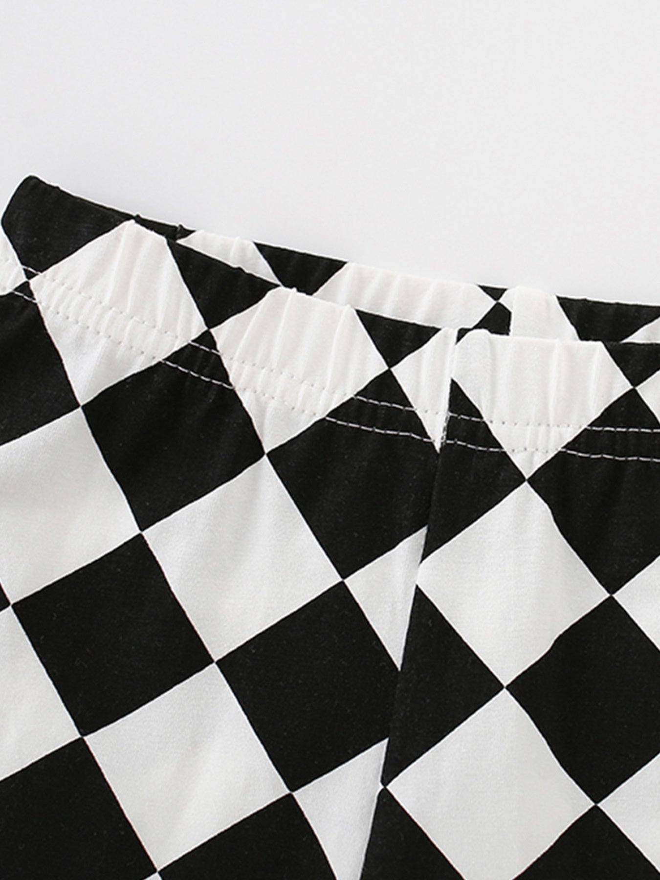 Children's Graphic Tee & Checkerboard Shorts Set