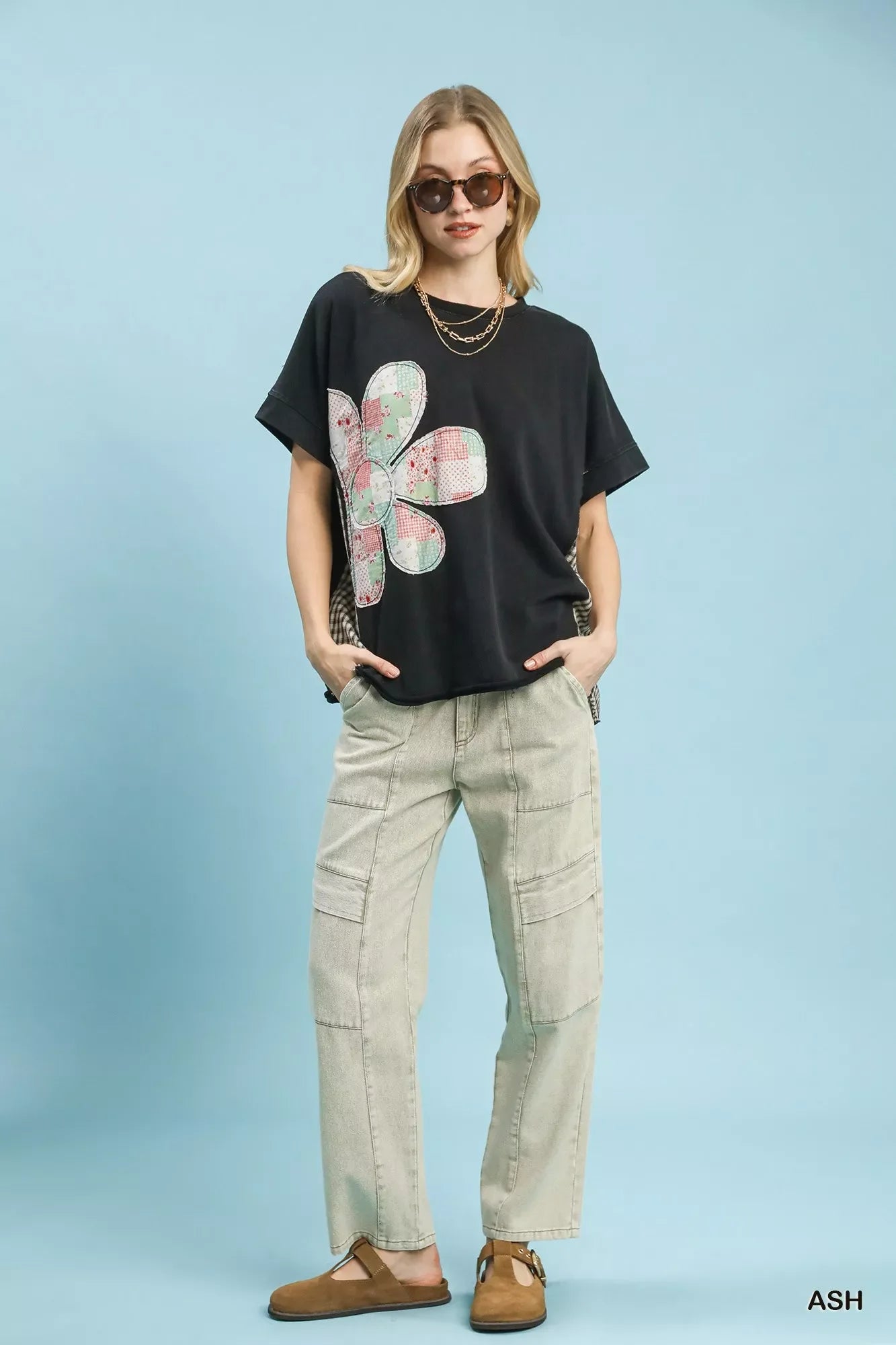 Umgee Mineral Wash French Terry Top