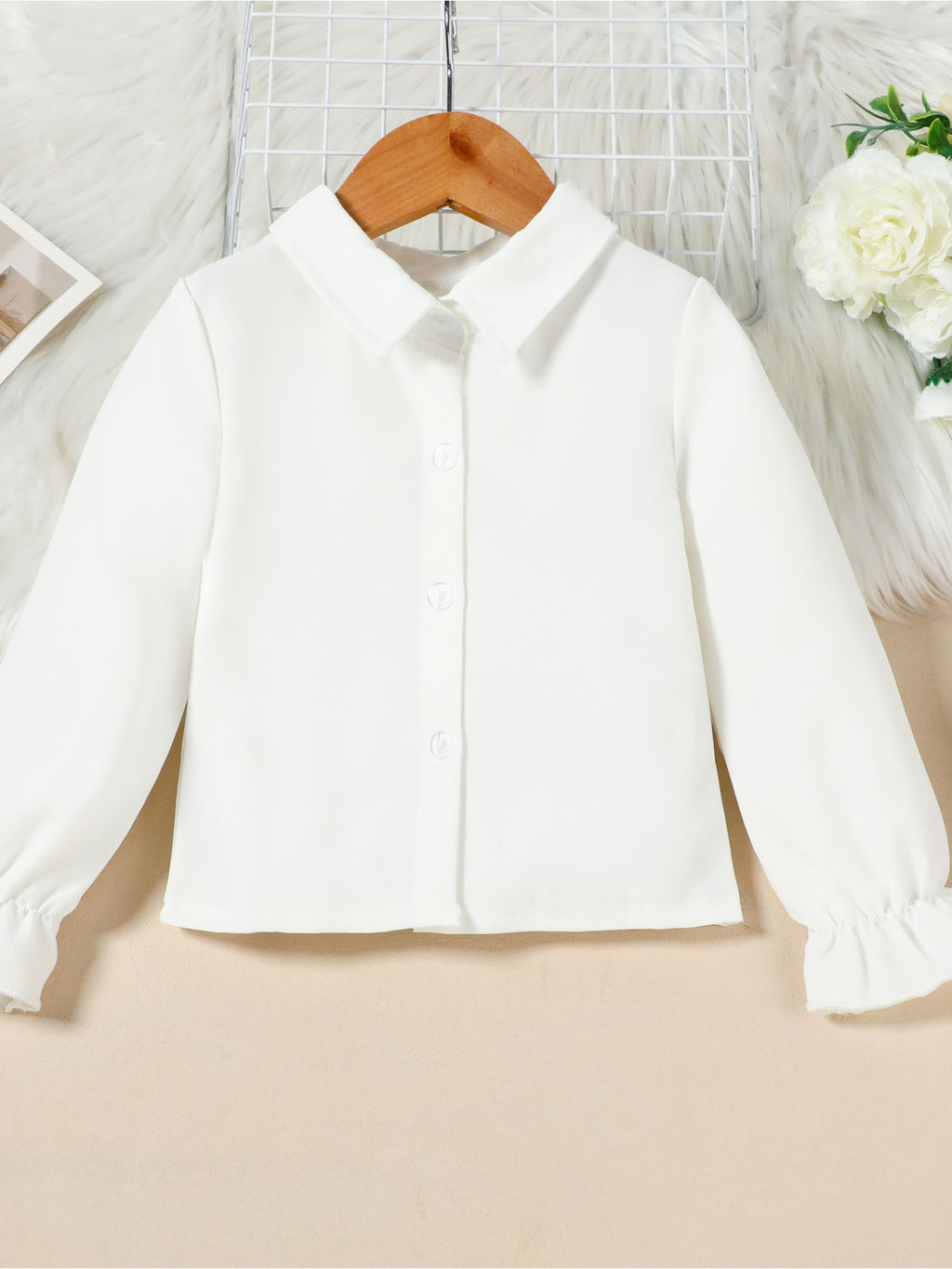 Children's Flounce Sleeve Shirt and Skort Set