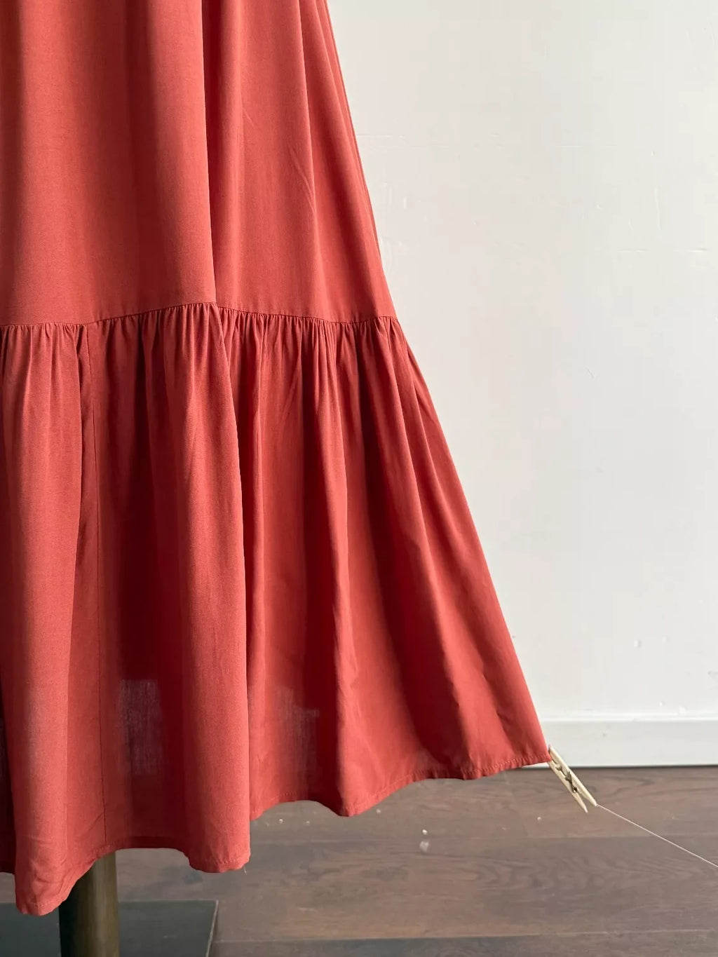 Ruffle Sleeve Maxi Dress with Button Detail