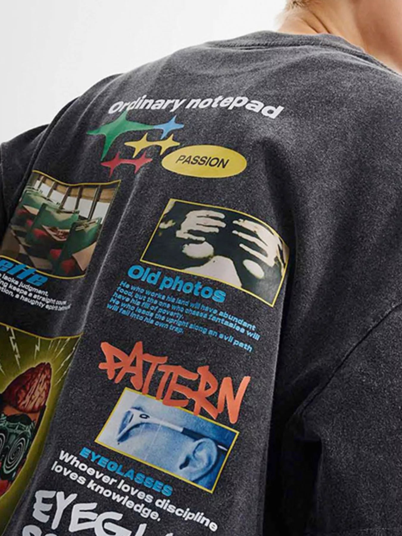 Men's Vintage Graphic Oversized Washed T-Shirt