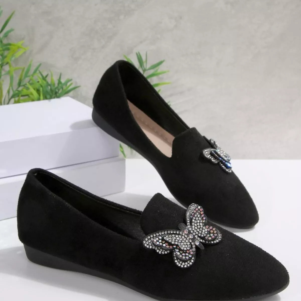 Butterfly Decor Slip-Ons