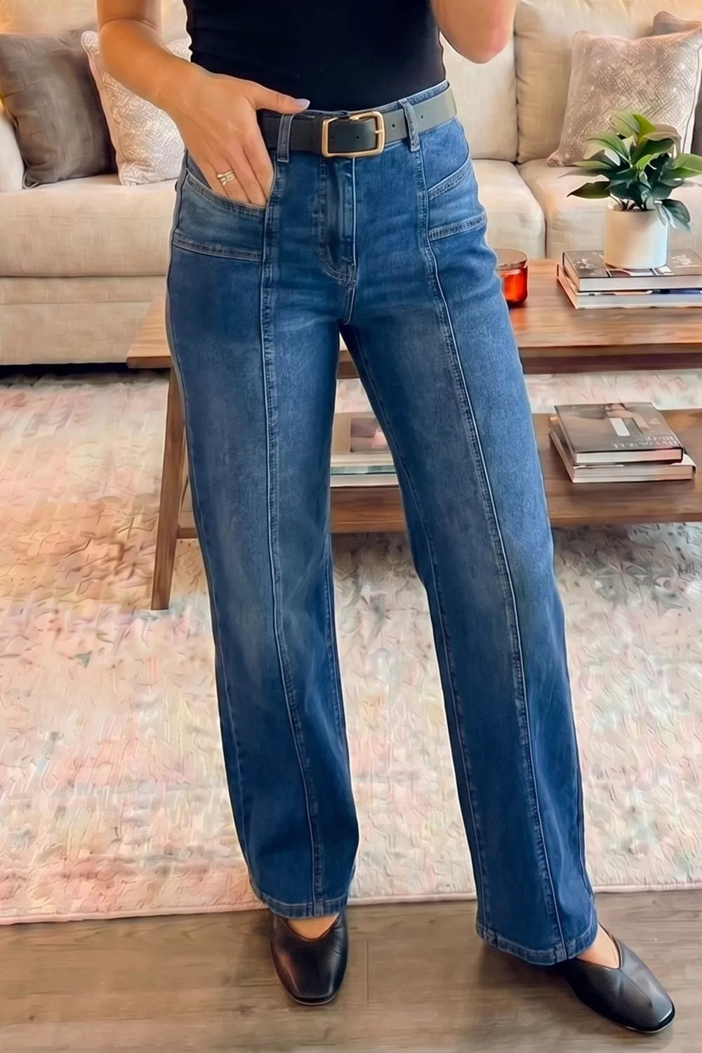 Seam Detail Shift Jeans