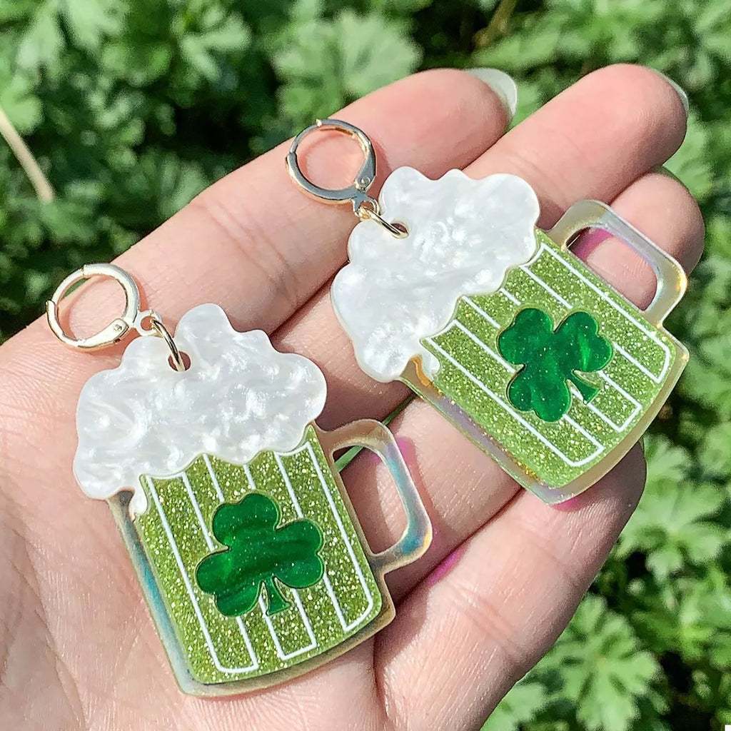 Lucky Clover Dangle Earrings