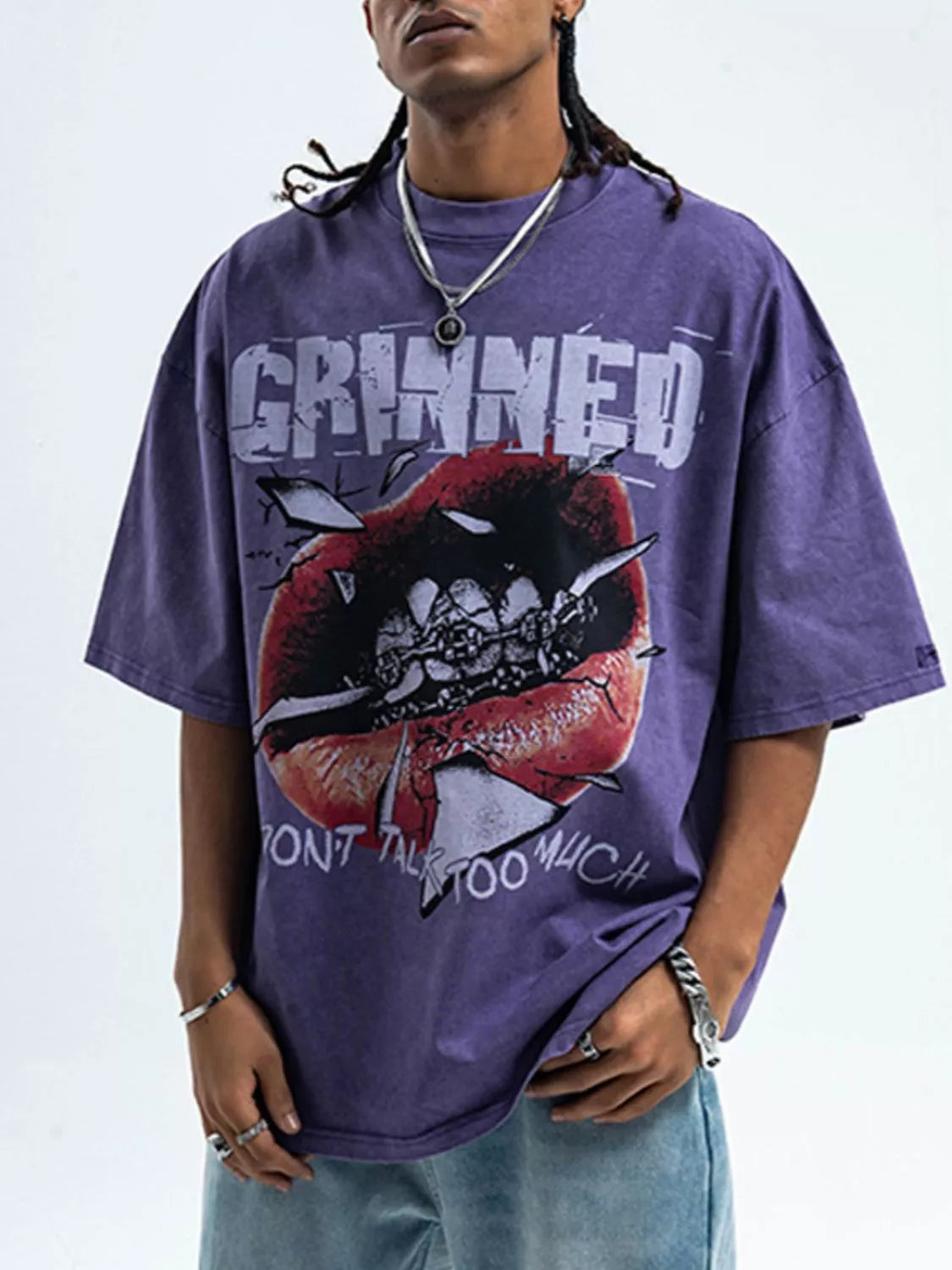 Men's Graphic Round Neck Short Sleeve T-Shirt