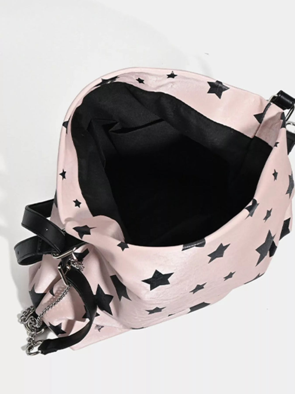 Star Print Chain Shoulder Bag