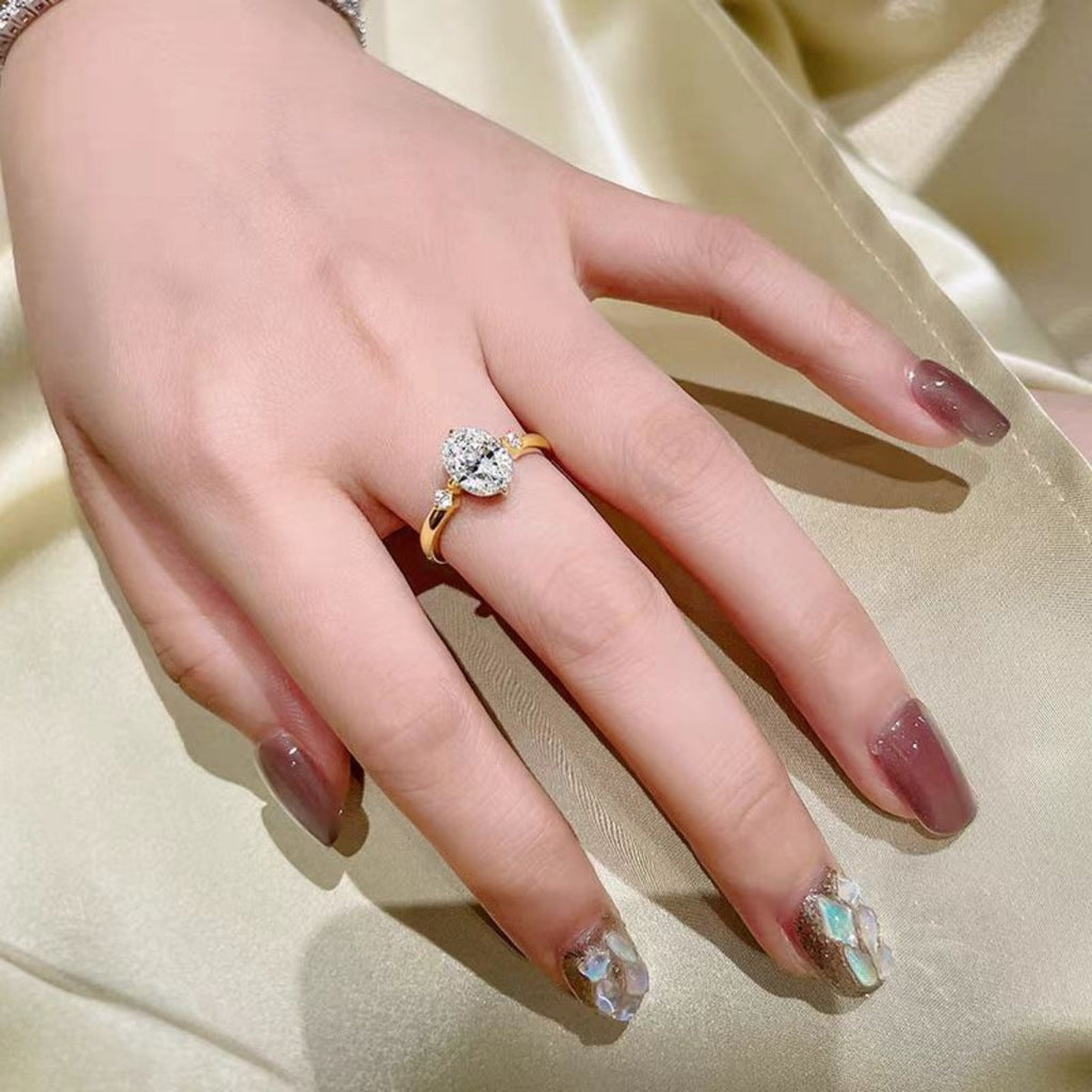 2 Carat Moissanite 925 Sterling Silver Ring