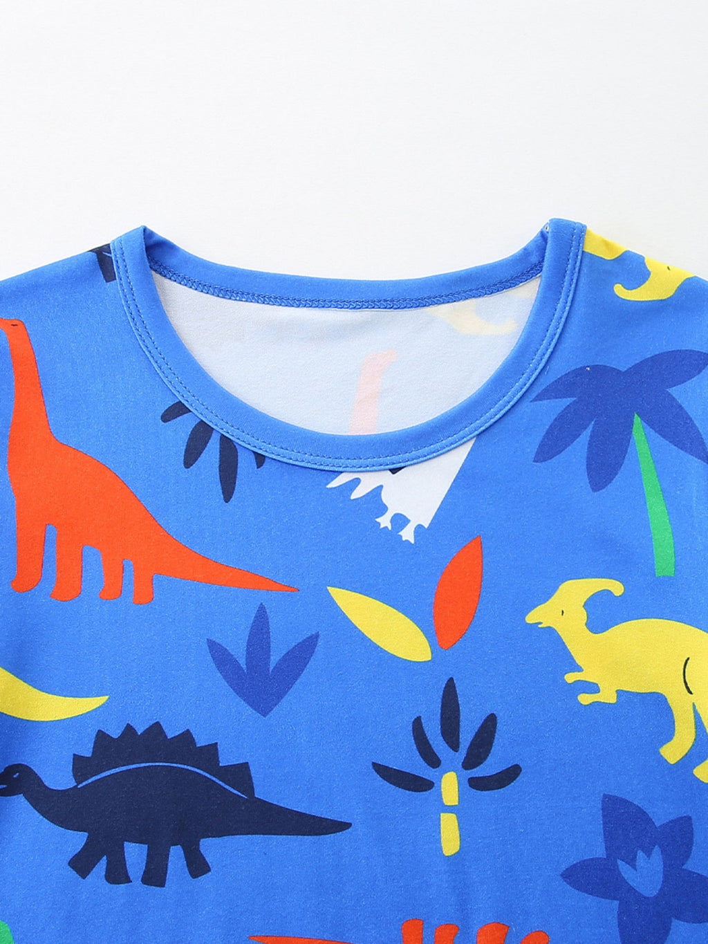 Children's Dino-Print Short Sleeve Tee and Shorts Set