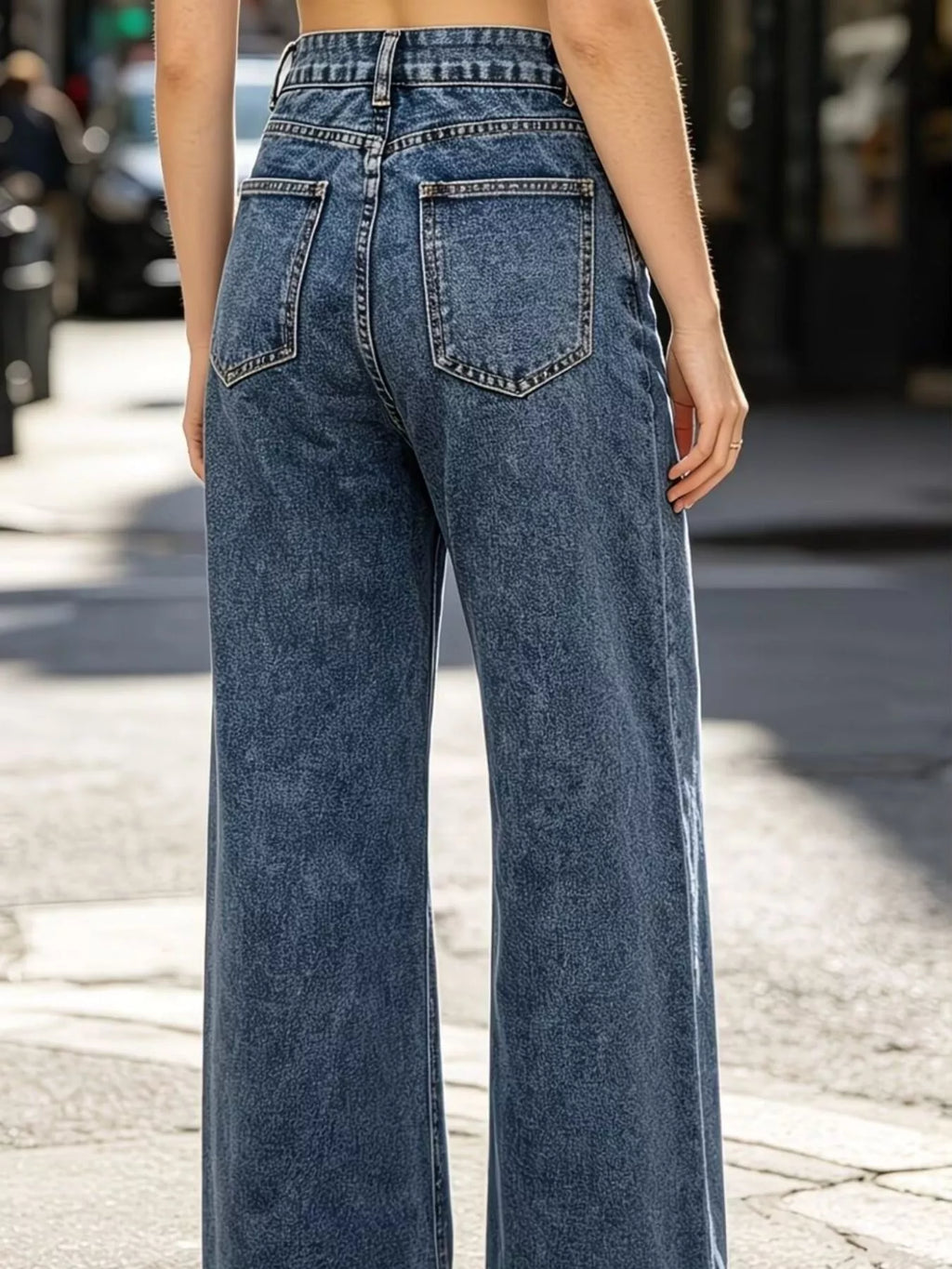Embellished Wide-Leg Jeans