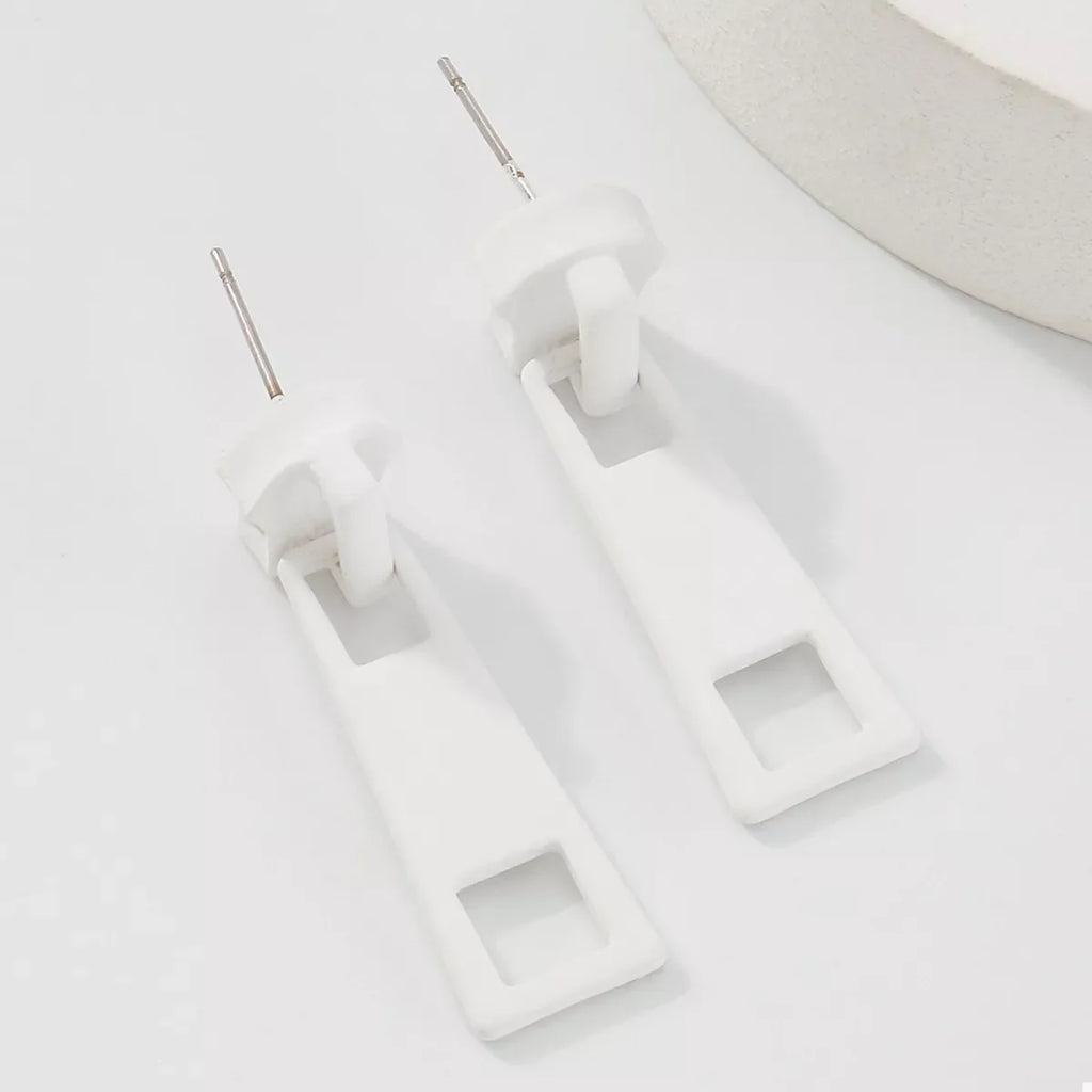 Colorful Zipper Drop Earrings