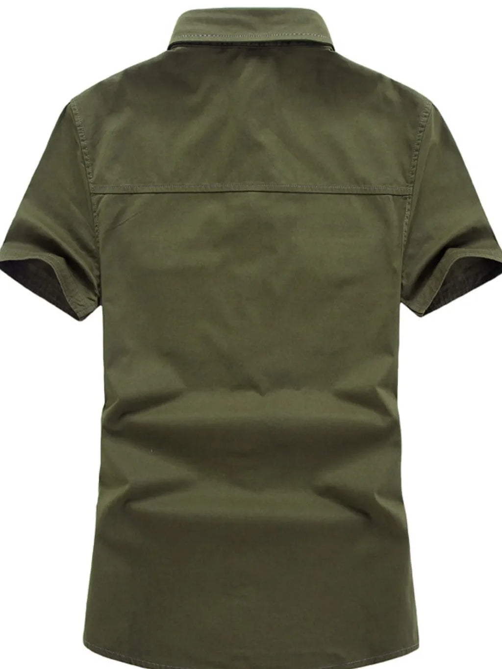 Men's Plus Size Collared Neck Short Sleeve Shirt