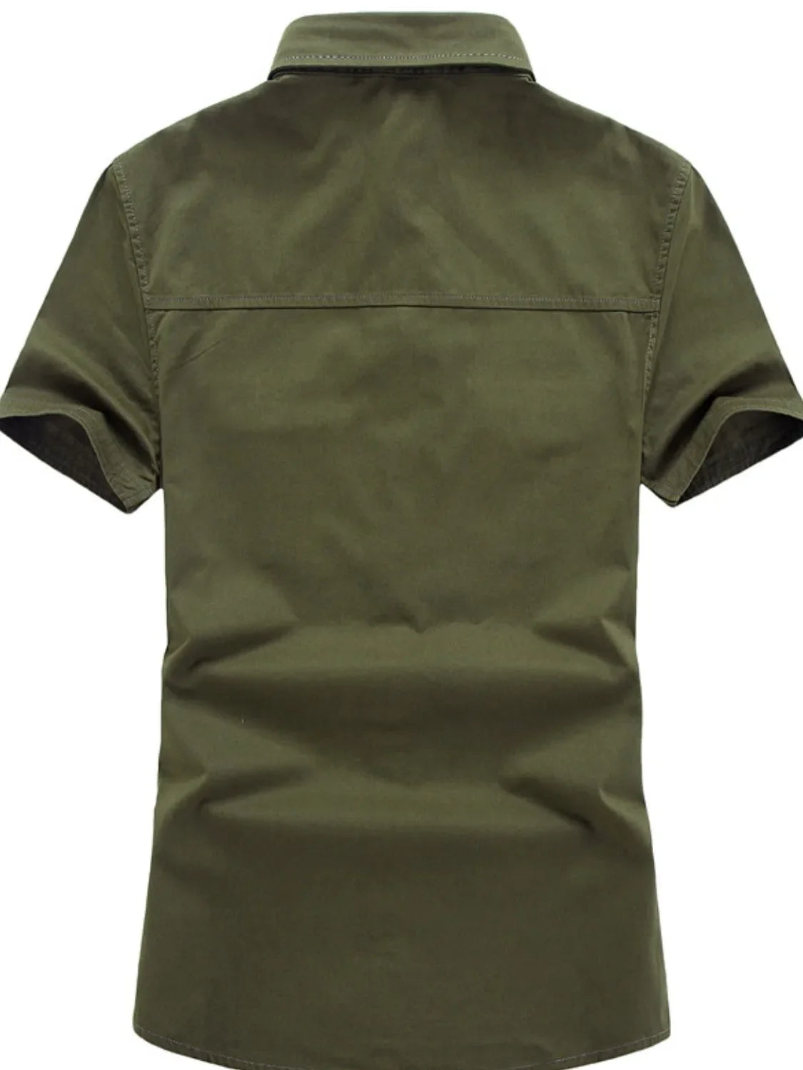 Men's Plus Size Collared Neck Short Sleeve Shirt