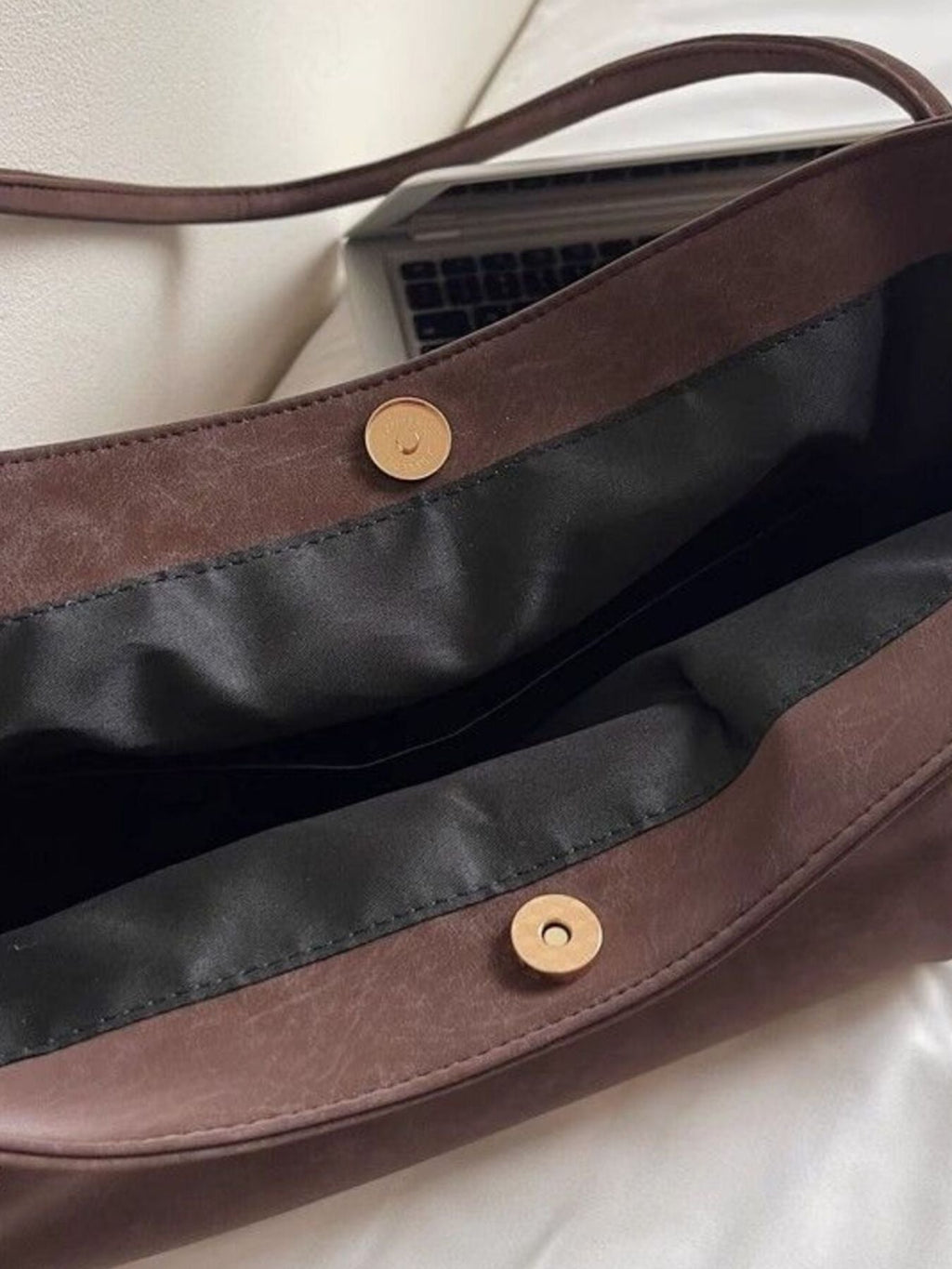 Solid Color Shoulder Bag