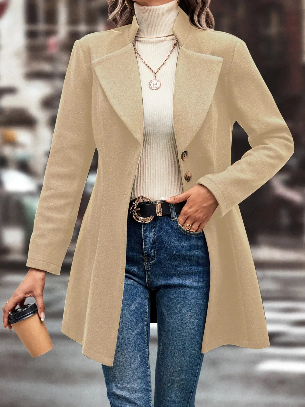 Button Up Longline Coat
