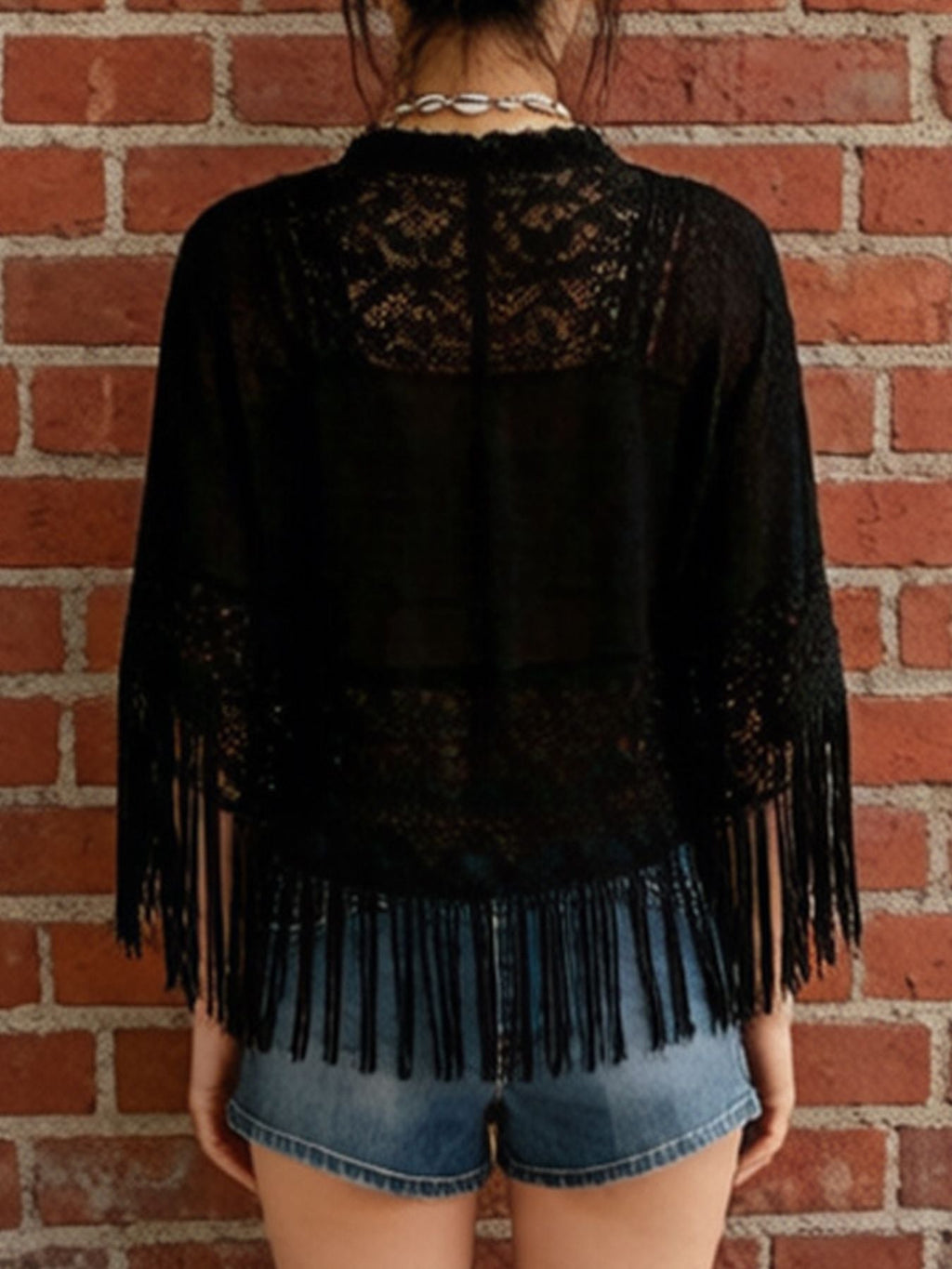 Lace Fringe Cover-Up