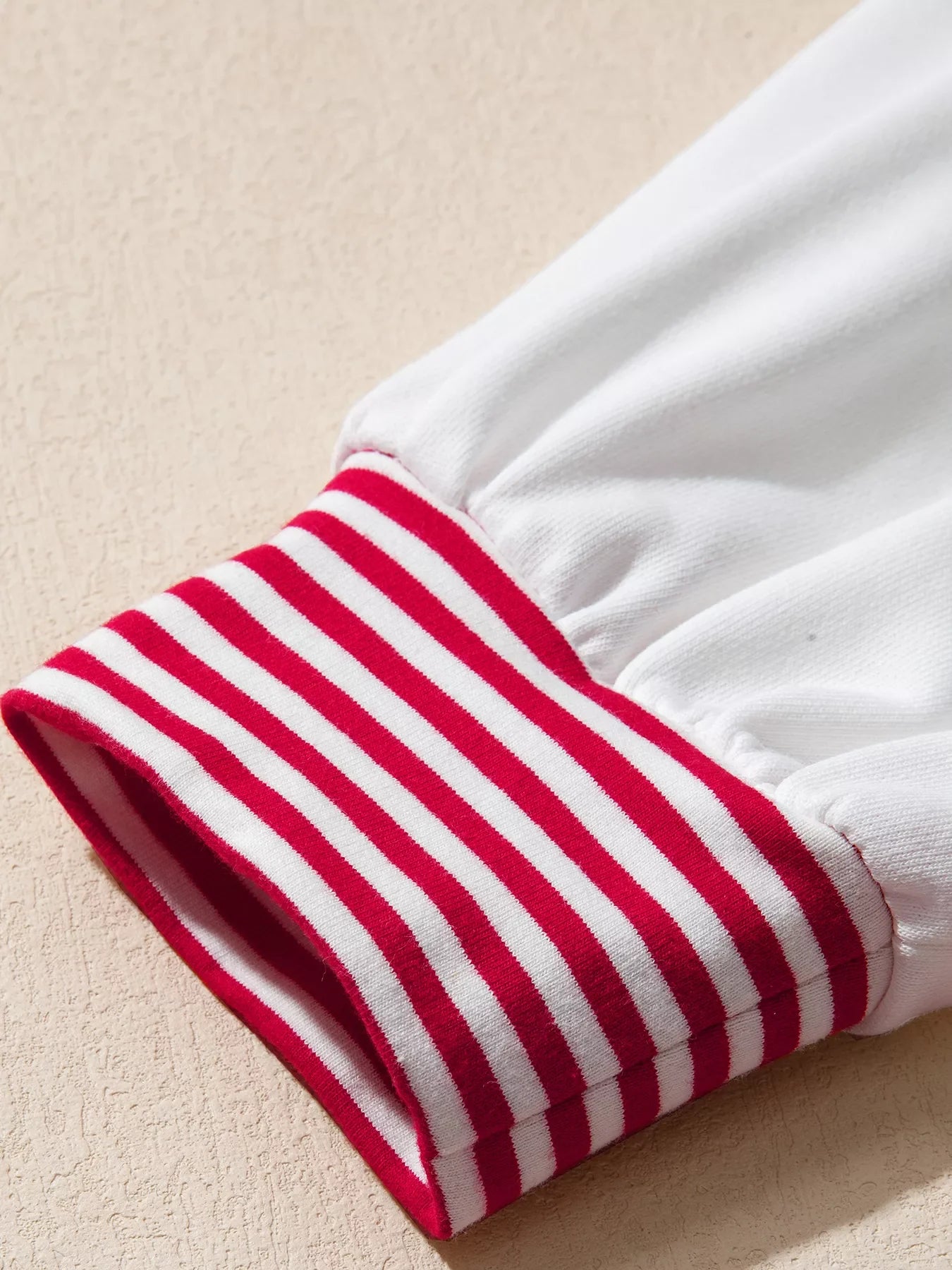 Striped Patchwork Sleeve Colorblock Sweatshirt