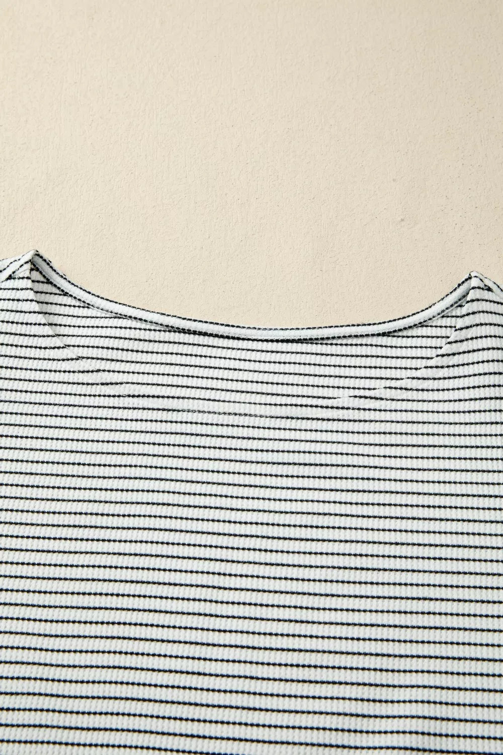 Stripe Contrasted Ruffle Trim Casual Tank Top